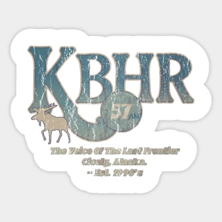 Vintage 90's KBHR Am Northern Exposure Sticker